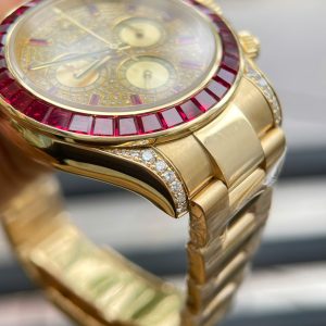 Đồng Hồ Rolex Daytona 126598TRU Chế Tác Vàng 18K Nguyên Khối + Ruby + Kim Cương Tự Nhiên 40mm (2)