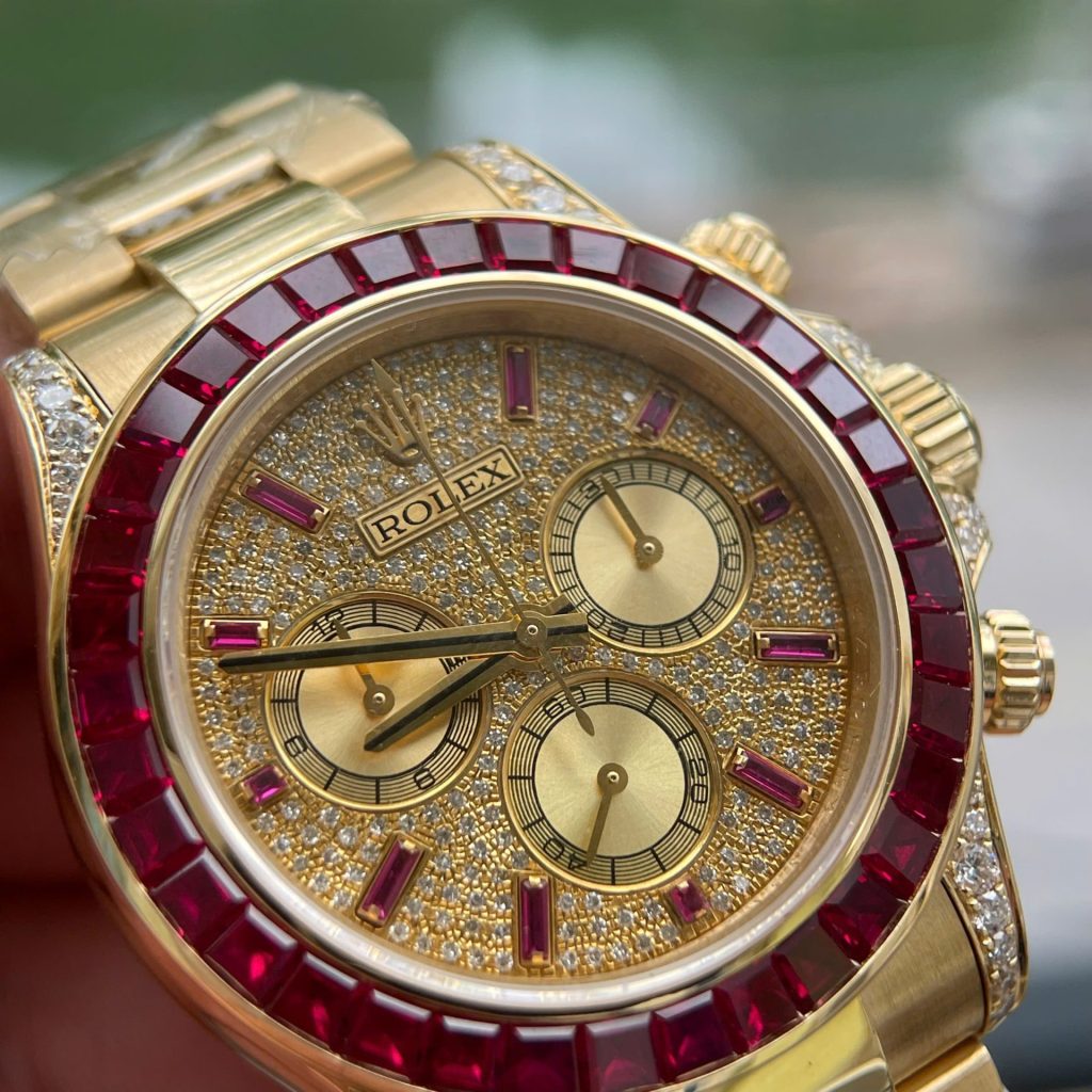 Đồng Hồ Rolex Daytona 126598TRU Chế Tác Vàng 18K Nguyên Khối + Ruby + Kim Cương Tự Nhiên 40mm (2)