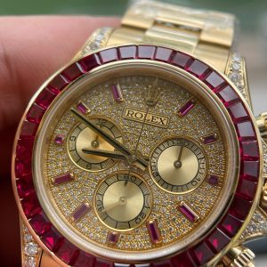 Đồng Hồ Rolex Daytona 126598TRU Chế Tác Vàng 18K Nguyên Khối + Ruby + Kim Cương Tự Nhiên 40mm (2)