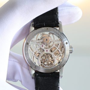 Đồng Hồ Audemars Piguet 26600 Tourbillon Openworked Lướt Dây Da Đen 41mm