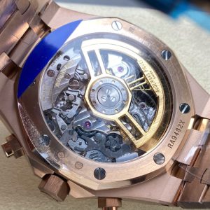 Đồng Hồ Audemars Piguet Rep 11 Royal Oak 26240ST Mạ Vàng Hồng Mặt Xanh Blue Mỏng Chuẩn Auth APS 41mm (2)