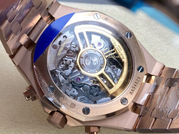 Đồng Hồ Audemars Piguet Rep 11 Royal Oak 26240ST Mạ Vàng Hồng Mặt Xanh Blue Mỏng Chuẩn Auth APS 41mm (2)