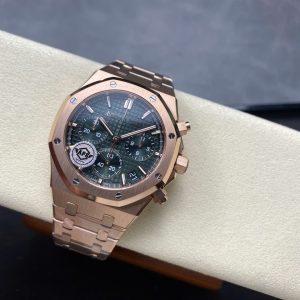 Đồng Hồ Audemars Piguet Rep 11 Royal Oak 26240ST Mạ Vàng Hồng Mặt Xanh Lá Cây APS 41mm (2)