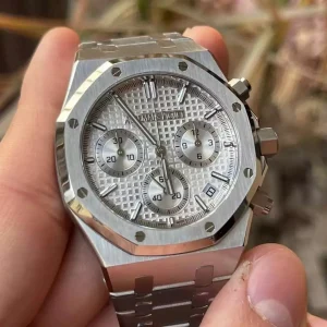 Đồng Hồ Audemars Piguet Rep 11 Royal Oak 26240ST Mặt Trắng Mỏng Chuẩn Auth Xưởng APS 41mm (9)