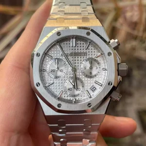 Đồng Hồ Audemars Piguet Rep 11 Royal Oak 26240ST Mặt Trắng Mỏng Chuẩn Auth Xưởng APS 41mm (9)