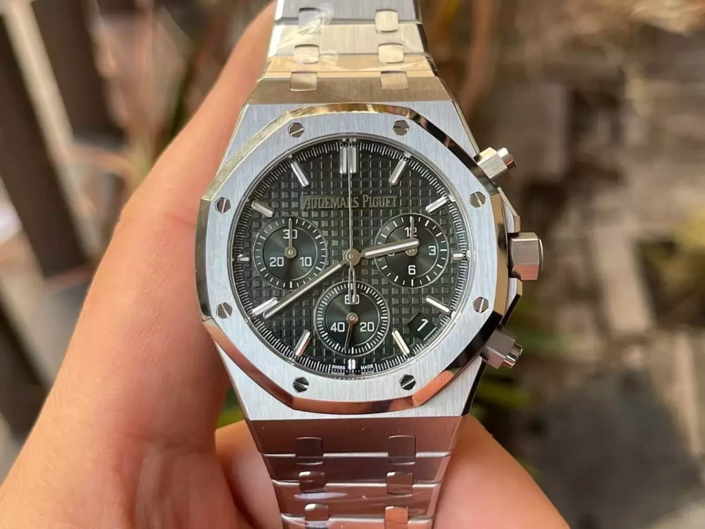 Đồng Hồ Audemars Piguet Rep 11 Royal Oak 26240ST Mặt Xanh Lá Mỏng Chuẩn Auth APS 41mm (9)