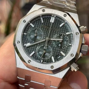 Đồng Hồ Audemars Piguet Rep 11 Royal Oak 26240ST Mặt Xanh Lá Mỏng Chuẩn Auth APS 41mm (9)