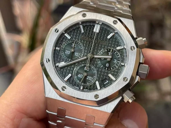 Đồng Hồ Audemars Piguet Rep 11 Royal Oak 26240ST Mặt Xanh Lá Mỏng Chuẩn Auth APS 41mm (9)