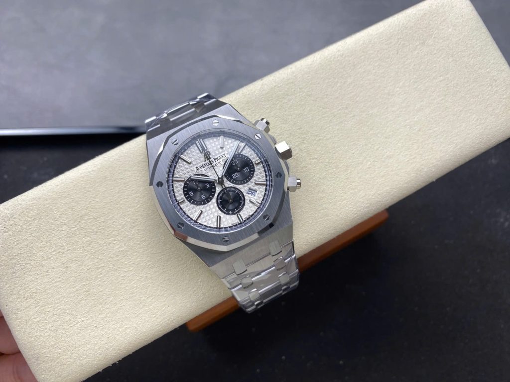 Đồng Hồ Audemars Piguet Rep 11 Royal Oak 26331ST Mặt Trắng Mỏng Chuẩn Auth APS 41mm (2)