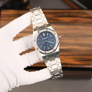 Đồng Hồ Audemars Piguet Royal Oak 16202ST Jumbo Chế Tác Viền Kim Cương Moissanite 39mm (2)