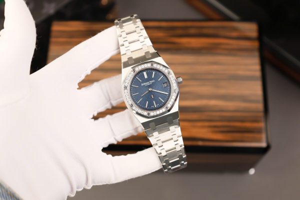 Đồng Hồ Audemars Piguet Royal Oak 16202ST Jumbo Chế Tác Viền Kim Cương Moissanite 39mm (2)