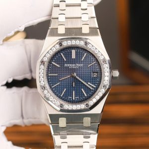 Đồng Hồ Audemars Piguet Royal Oak 16202ST Jumbo Chế Tác Viền Kim Cương Moissanite 39mm (2)