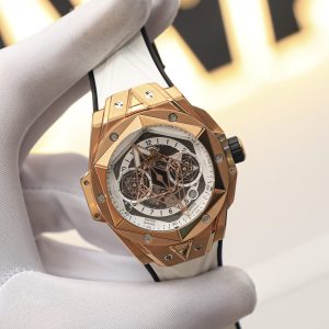 Đồng Hồ Hublot Big Bang SangBleu Mạ Vàng Hồng Replica 11 Lướt 98% BBR 45mm