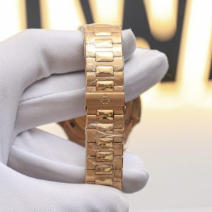 Đồng Hồ Patek Philippe 5723 Nautilus Lướt Mặt Xám Bọc Vàng Đính Ruby Đỏ 40mm