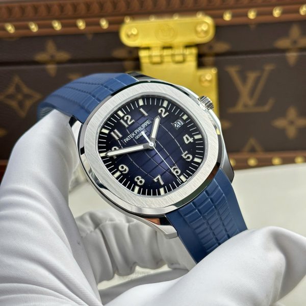 Đồng Hồ Patek Philippe Aquanaut 5168G Mặt Xanh Blue Tinh Chỉnh Full Chi Tiết Chuẩn Auth 42 (1)