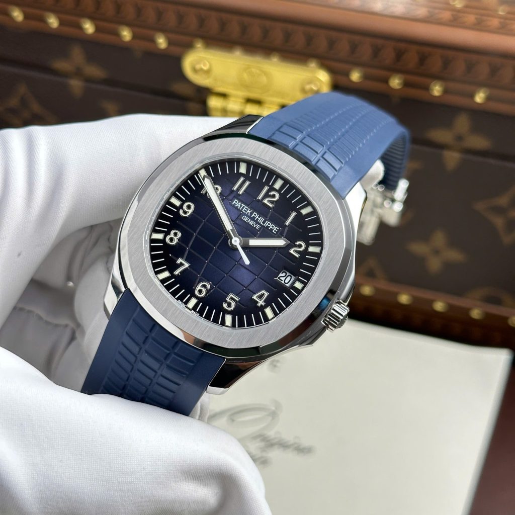 Đồng Hồ Patek Philippe Aquanaut 5168G Mặt Xanh Blue Tinh Chỉnh Full Chi Tiết Chuẩn Auth 42 (1)