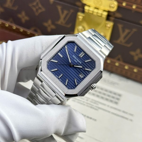 Đồng Hồ Patek Philippe Cubitus 5821 Rep 11 Mặt Xanh Dương Nhà Máy TW 40mm (6)