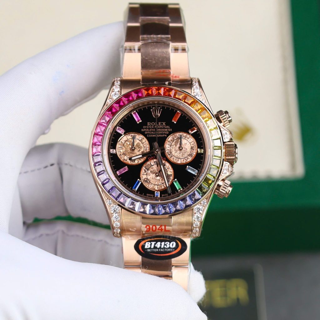 Đồng Hồ Rolex Daytona Rainbow 116595RBOW Replica 11 Cao Cấp Nhà Máy BT 40mm (2)