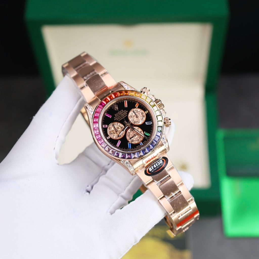 Đồng Hồ Rolex Daytona Rainbow 116595RBOW Replica 11 Cao Cấp Nhà Máy BT 40mm (2)