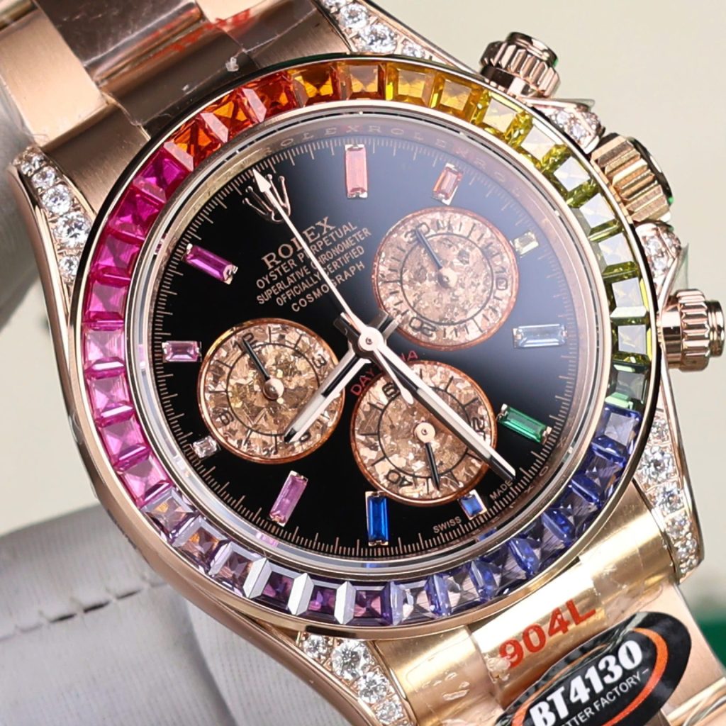 Đồng Hồ Rolex Daytona Rainbow 116595RBOW Replica 11 Cao Cấp Nhà Máy BT 40mm (2)