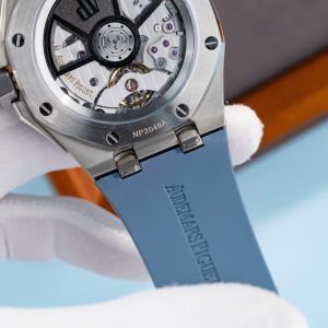 Đồng Hồ Audemars Piguet Replica 11 Royal Oak Offshore 15605SK Viền Cao Su Xanh 43mm (2)