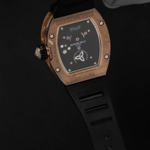 Đồng Hồ Cũ Richard Mille Rep RM51-02 Đá Baguette Dây Cao Su Đen 40mm