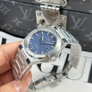 Đồng Hồ IWC Ingenieur Replica 11 Mặt Xanh Blue Dây Kim Loại Nhà Máy V7 40mm (5)