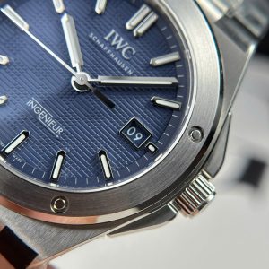 Đồng Hồ IWC Ingenieur Replica 11 Mặt Xanh Blue Dây Kim Loại Nhà Máy V7 40mm (5)