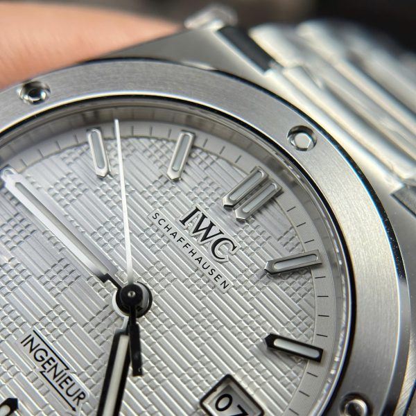 Đồng Hồ Nam IWC Ingenieur Replica 11 Mặt Trắng Dây Kim Loại Nhà Máy V7 40mm (2)