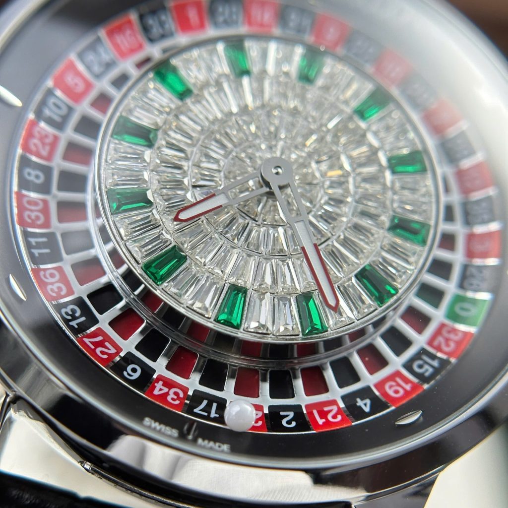 Đồng Hồ Nam Replica 11 Jacob & Co Casino Roulette Mặt Đính Đá Baguette 44mm (2)