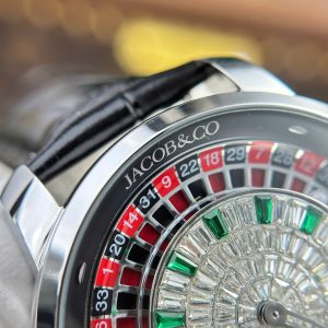 Đồng Hồ Nam Replica 11 Jacob & Co Casino Roulette Mặt Đính Đá Baguette 44mm (2)