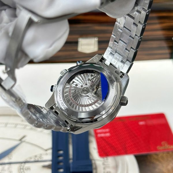 Đồng Hồ Omega Rep 11 Seamaster Diver 300M Chronograph Mặt Xanh Blue Nhà Máy N1 44mm (2)