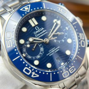 Đồng Hồ Omega Rep 11 Seamaster Diver 300M Chronograph Mặt Xanh Blue Nhà Máy N1 44mm (2)