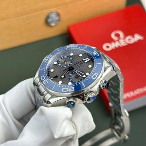 Đồng Hồ Omega Replica 11 Seamaster Diver 300M Chronograph Mặt Xám Nhà Máy N1 44mm (2)