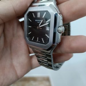 Đồng Hồ Patek Philippe Cubitus Replica Lướt Mặt Đen Nhà Máy TW 40MM