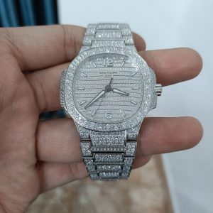 Đồng Hồ Patek Philippe Nautilus 7118 Replica Lướt Đính Full Đá 35.2mm