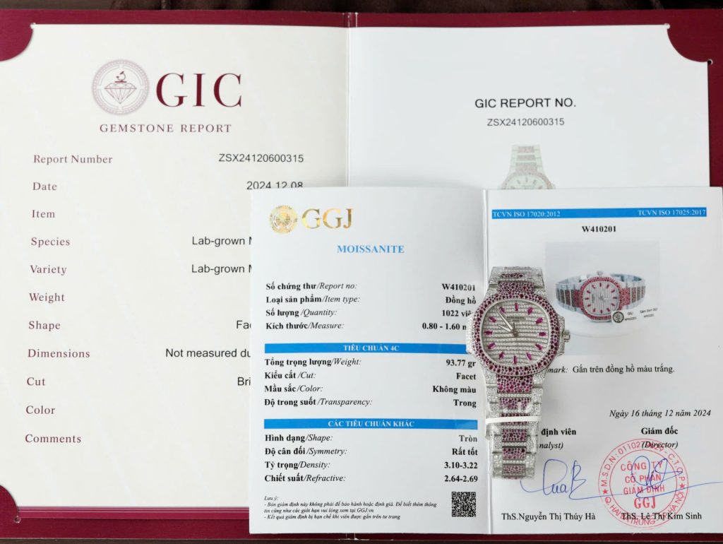 Đồng Hồ Patek Philippe Nautilus Haute Joaillerie 7118 Chế Tác Độ Full Kim Cương Moissanite + Ruby 35 (2)