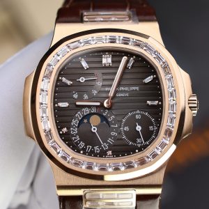 Đồng Hồ Patek Philippe Rep 11 Nautilus 5724R Màu Vàng Hồng Chạy Full Chức Năng PPF 40mm (2)