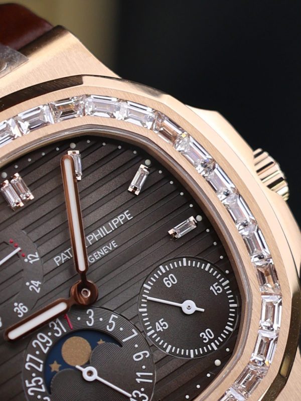 Đồng Hồ Patek Philippe Rep 11 Nautilus 5724R Màu Vàng Hồng Chạy Full Chức Năng PPF 40mm (2)