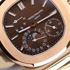 Đồng Hồ Patek Philippe Replica 11 Nautilus 5712R Mặt Nâu Chạy Full Chức Năng PPF 40mm (2)