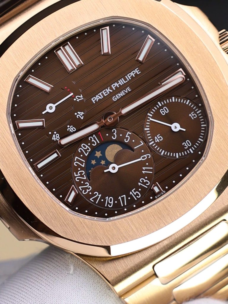 Đồng Hồ Patek Philippe Replica 11 Nautilus 5712R Mặt Nâu Chạy Full Chức Năng PPF 40mm (2)