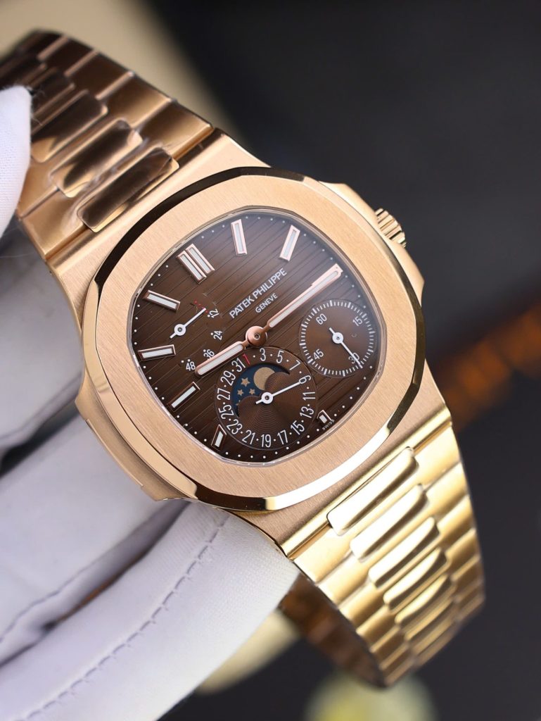 Đồng Hồ Patek Philippe Replica 11 Nautilus 5712R Mặt Nâu Chạy Full Chức Năng PPF 40mm (2)