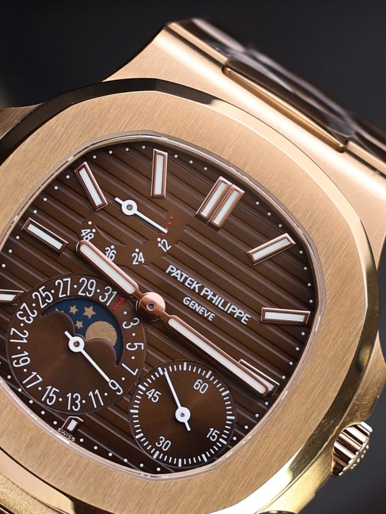 Đồng Hồ Patek Philippe Replica 11 Nautilus 5712R Mặt Nâu Chạy Full Chức Năng PPF 40mm (2)