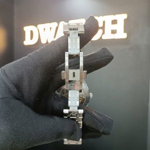Đồng Hồ Audemars Piguet 15500 Royal Oak Super Fake Mặt Đen Siêu Lướt Nhà Máy APS 41mm