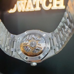 Đồng Hồ Audemars Piguet 15500 Royal Oak Super Fake Mặt Đen Siêu Lướt Nhà Máy APS 41mm