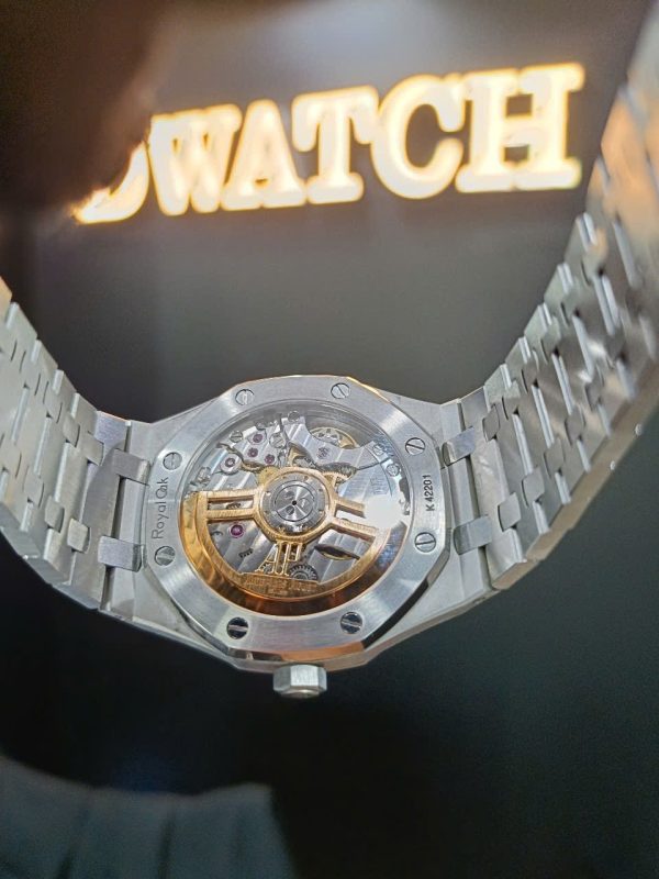Đồng Hồ Audemars Piguet 15500 Royal Oak Super Fake Mặt Đen Siêu Lướt Nhà Máy APS 41mm