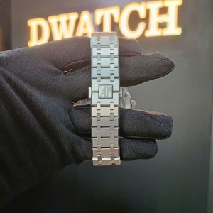 Đồng Hồ Audemars Piguet 15500 Royal Oak Super Fake Mặt Đen Siêu Lướt Nhà Máy APS 41mm