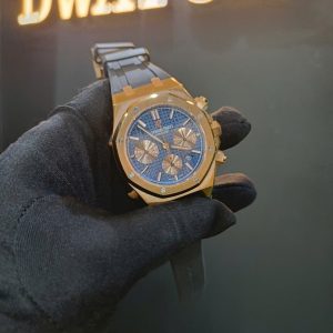 Đồng Hồ Audemars Piguet Replica Cũ Mạ Vàng Hồng Chronograph Dây Cao Su 41mm