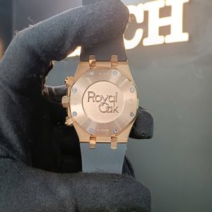 Đồng Hồ Audemars Piguet Replica Cũ Mạ Vàng Hồng Chronograph Dây Cao Su 41mm