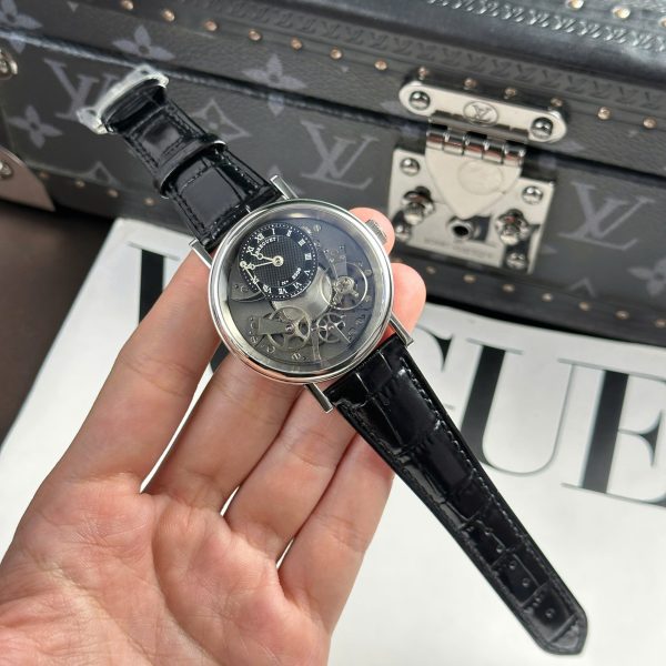 Đồng Hồ Breguet Tradition 7057 Replica 1 1 Dây Da Đen Nhà Máy ZF 40mm (2)